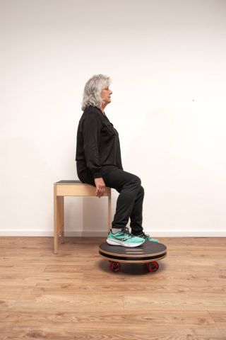 Wexelboard | Übung | Kniemobilisation (sitzend)